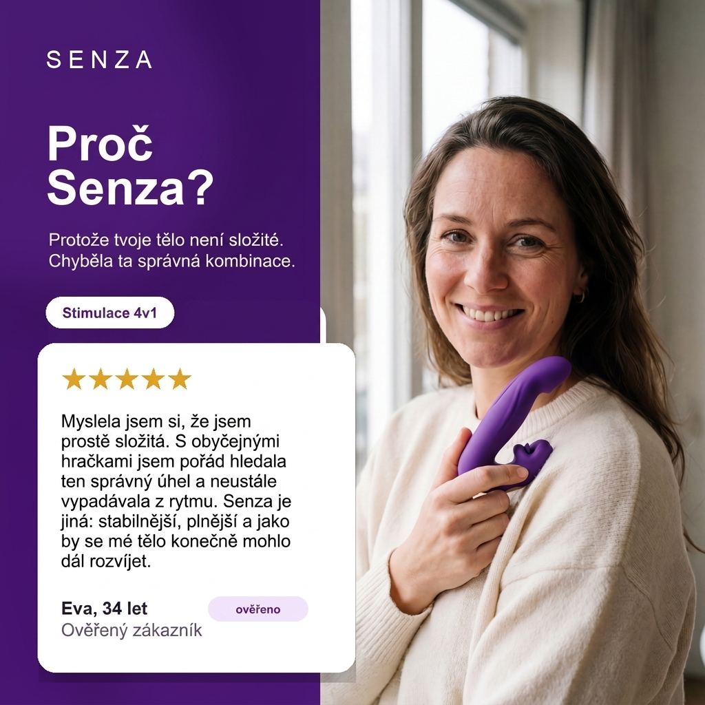 Senza™ 4 v 1 aktivátor dvojitého orgasmu